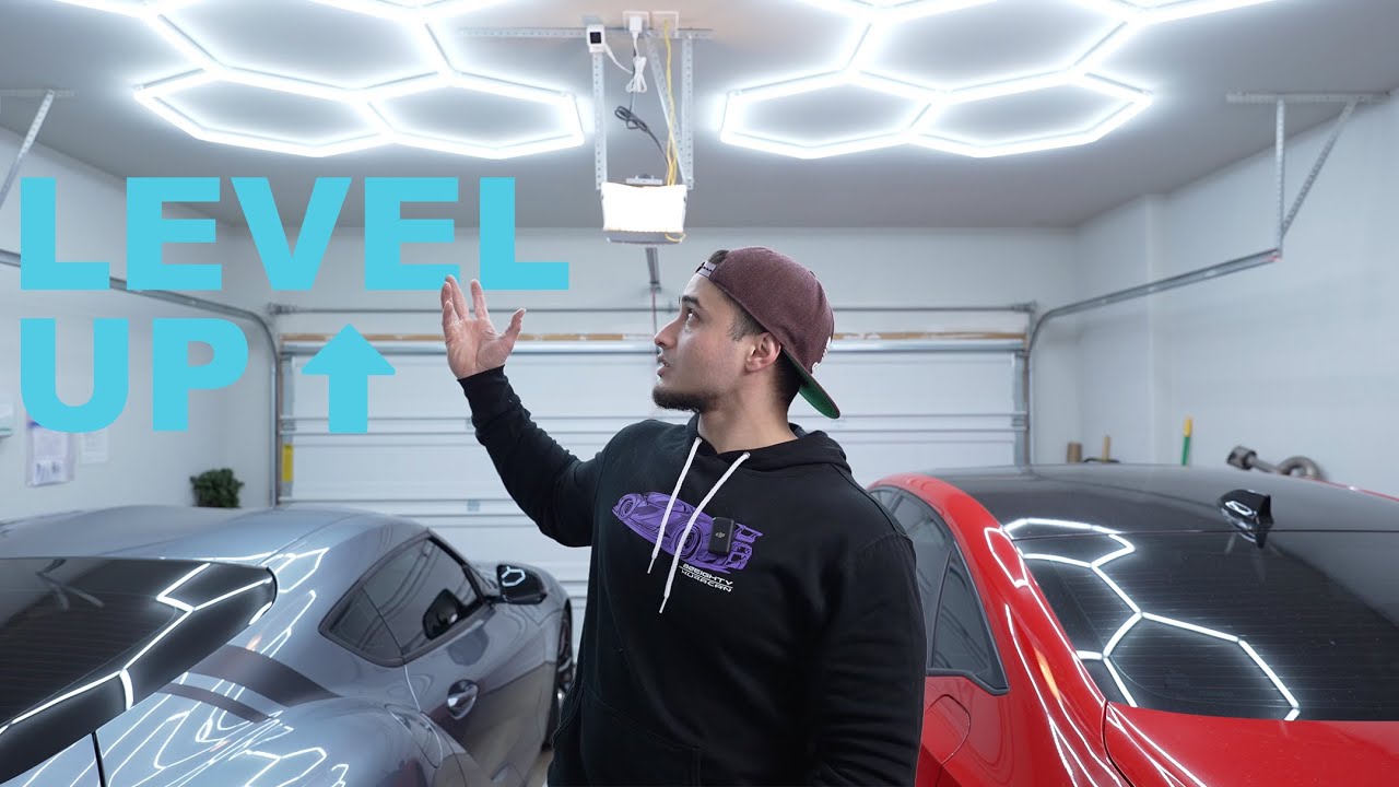 Unbelievable Transformation! Leveling Up Your Garage with Hexagon Shop Lights