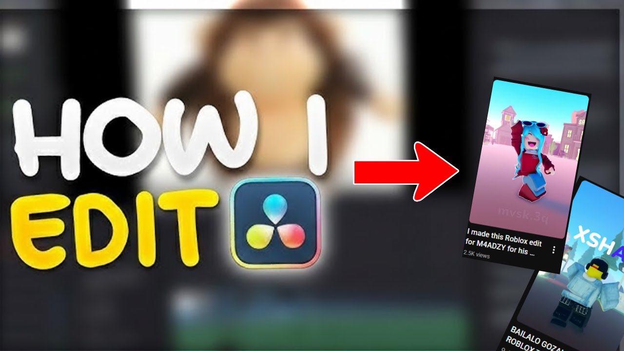 How To Make a ROBLOX EDIT ON DAVINCI RESOLVE Without Plugins (FOR BEGINNERS) || MVSK.3Q