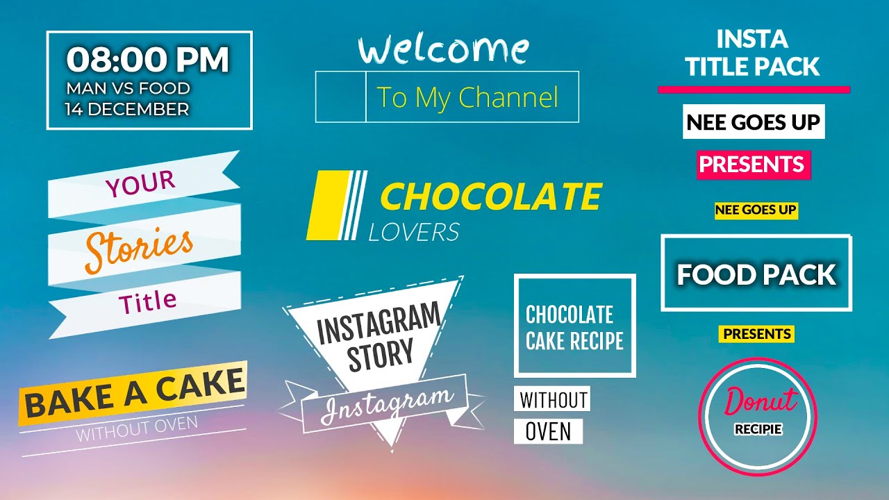 FREE Green Screen Titles, Green Screen Lower Thirds & Green Screen Overlays