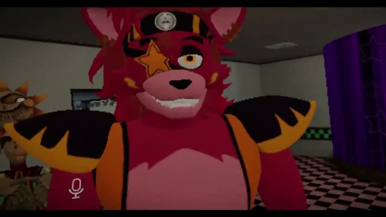 Glamrock Foxy meets DJ Music Man in VRCHAT