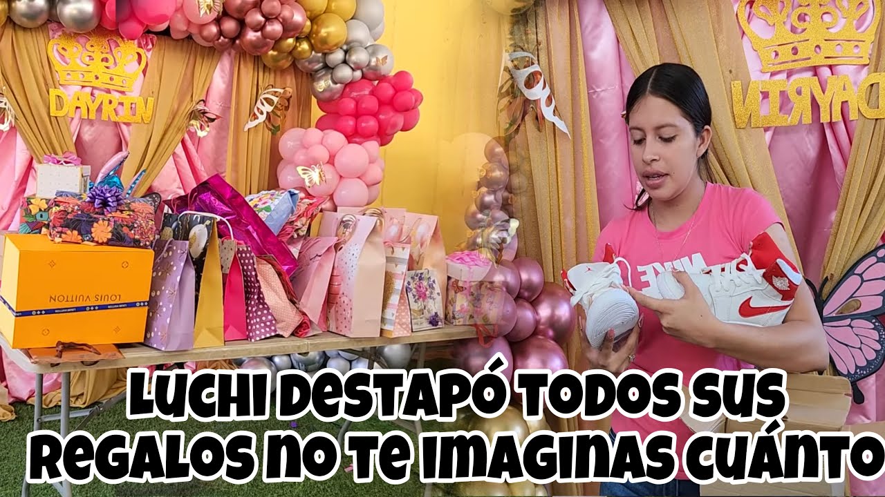 Luchi destapa todos los regalos/ no te imaginas todo lo que recibió/ asta c4lz0n3s