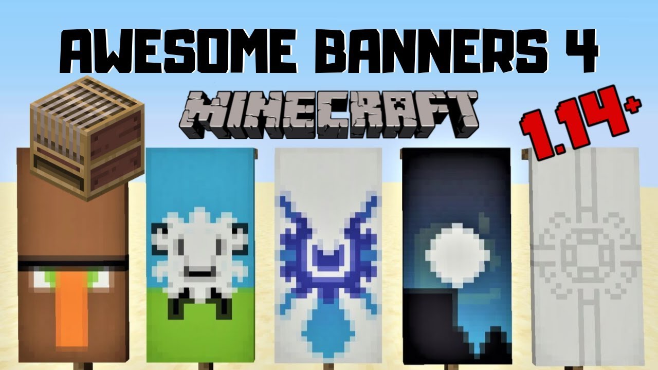 ✔ 5 AWESOME MINECRAFT BANNER DESIGNS WITH TUTORIAL! #4 [LOOM]