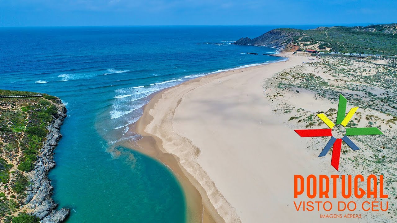 The Algarve best kept secret 🏖️ Praia da Amoreira aerial view - Aljezur - 4K Ultra HD