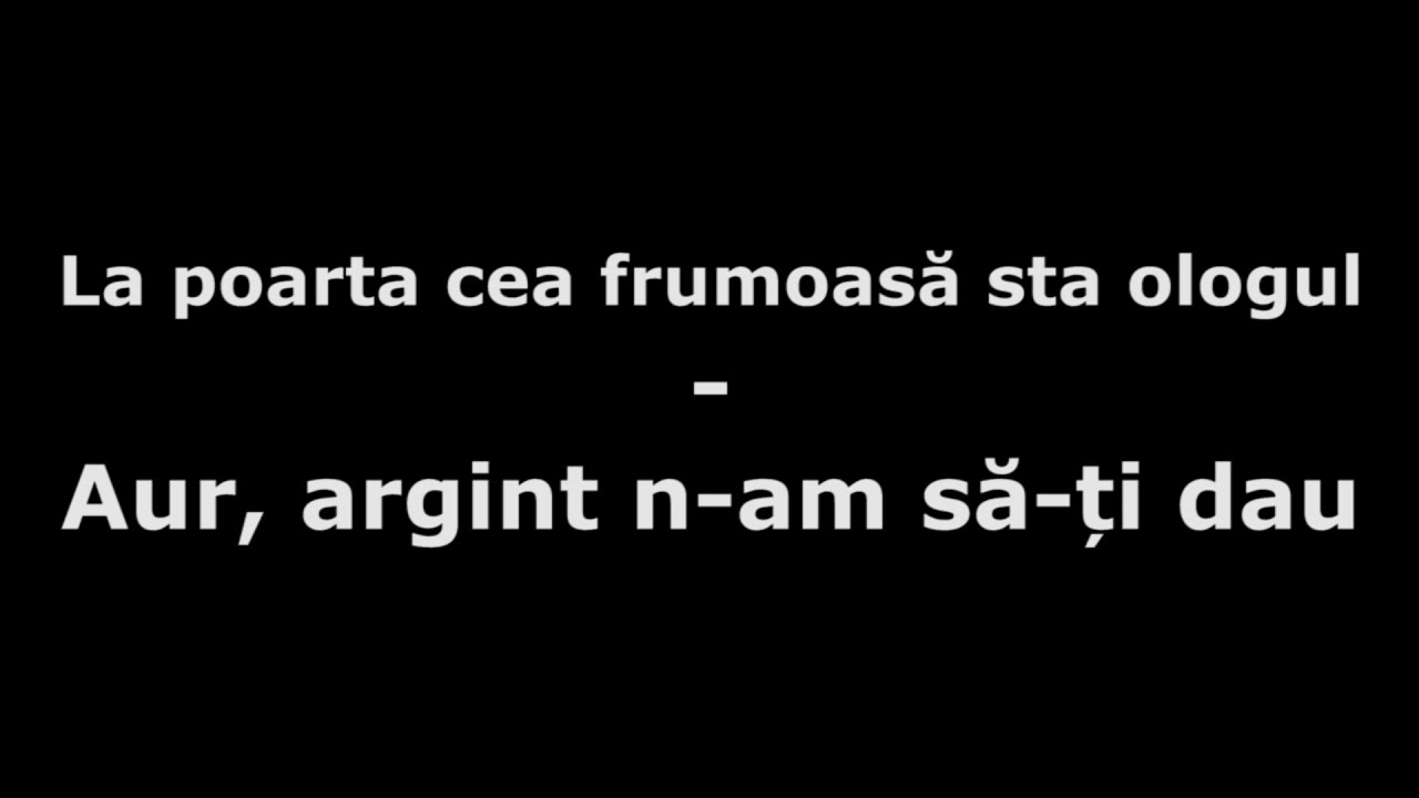La poarta cea frumoasă | Aur, argint n-am să-ți dau - NEGATIV