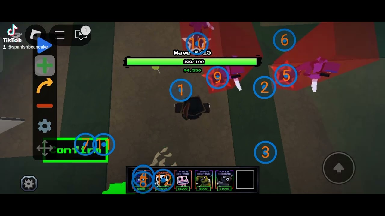 tutorial for mobile macro in fnaf td