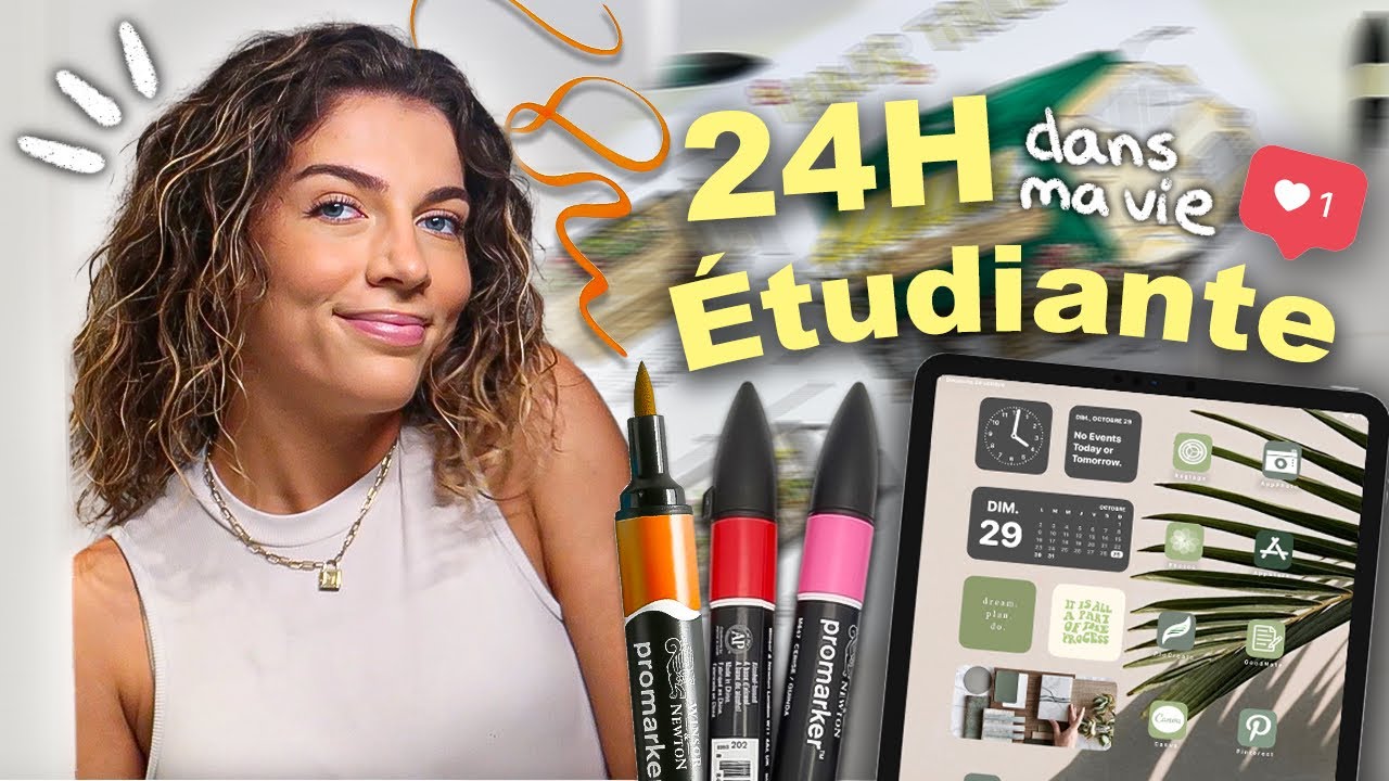 24H DANS MA VIE D'ÉTUDIANTE - cours - freelance - révisions...