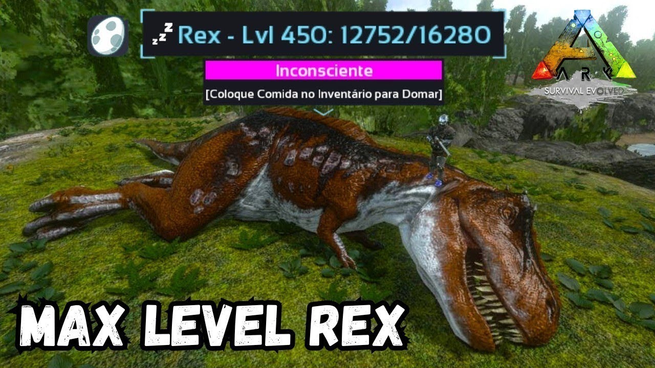 MAX LEVEL REX TAMING!! |ARK SURVIVAL EVOLVED MOBILE 2.0 (Domando Rex level máximo)