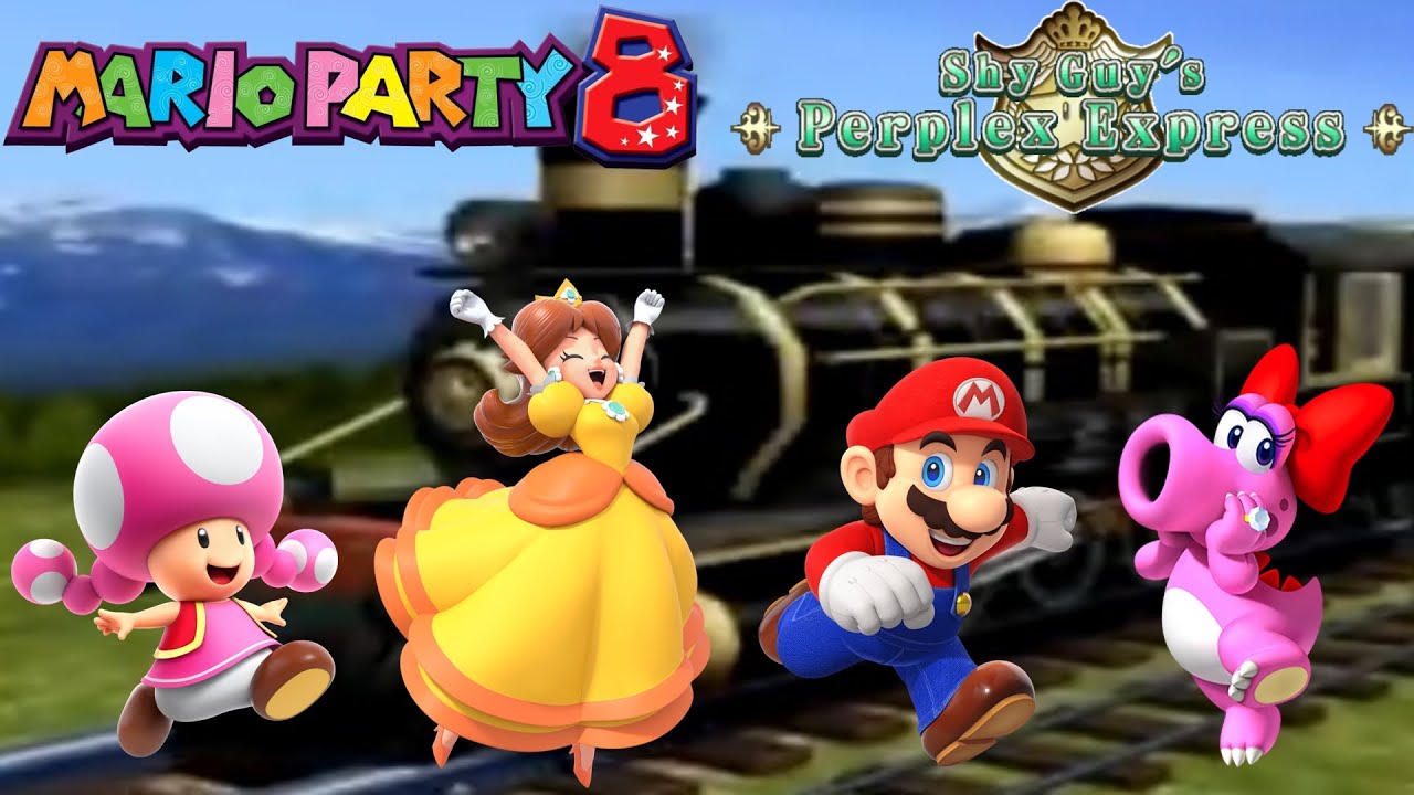 Mario Party 8 - Toadette vs Daisy vs Mario vs Birdo - Shy Guy's Perplex Express