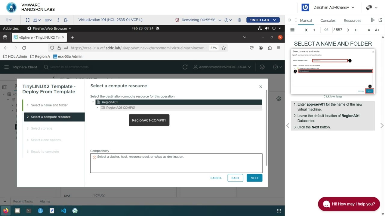 3. Cloning VM and Using templates