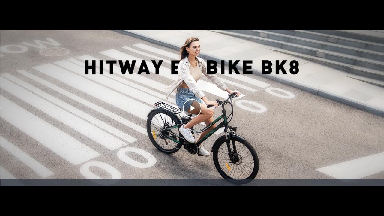 HITWAY Electric Bike, E-bike Electric Power-assisted bike, 26inch city bike,up to 90KM