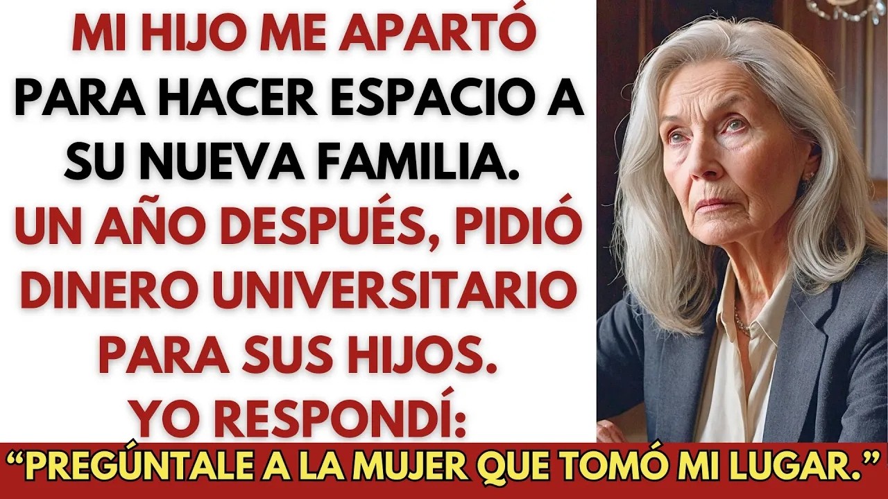 Mi hijo me echó por su nueva familia — Luego exigió que pagara la matrícula de sus hijos