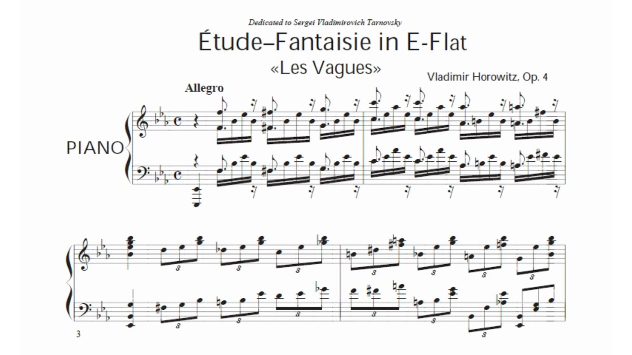Vladimir Horowitz - Etude-fantaisie in E-flat major 
