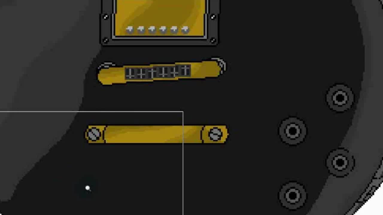 MS Paint - Speed drawing a Gibson les Paul Guitar