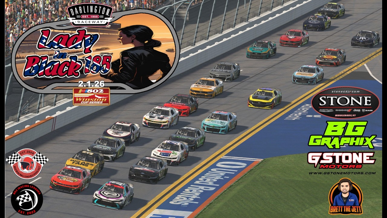 Lady In Black 185 at Darlington Raceway | Winston Next Gen Series | 802 iRacing League