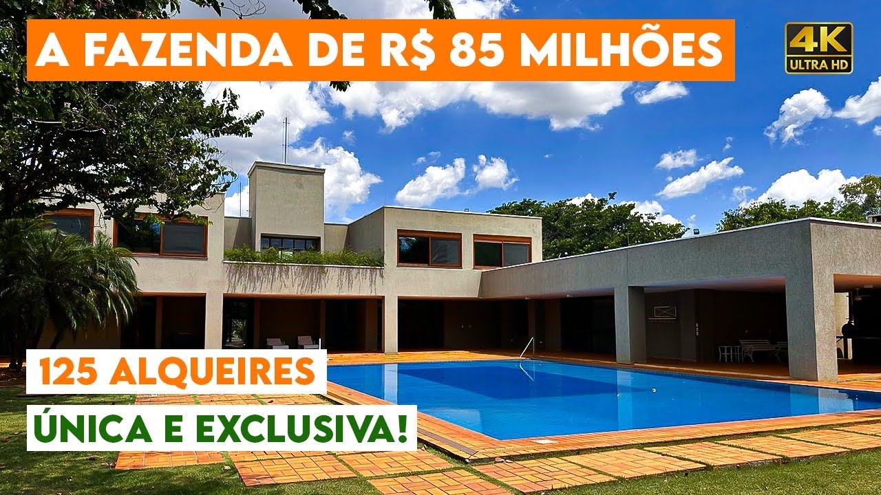 A FAZENDA de R$ 85 Milhões,  UNICA E EXCLUSIVA EM SP