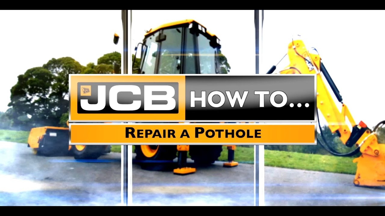How to Fix a Pothole with the JCB 3CX Compact Backhoe Loader
