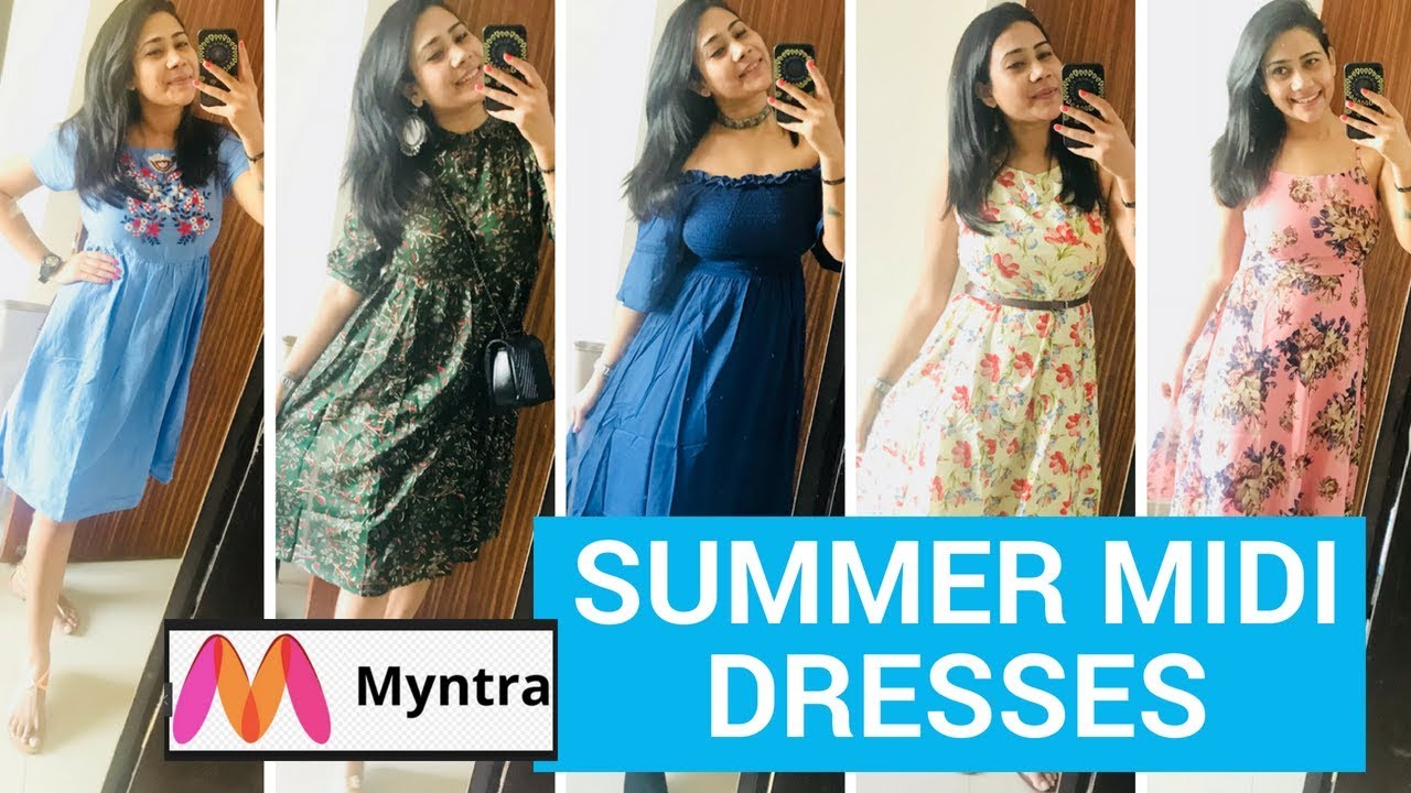 MYNTRA MIDI DRESS HAUL - EORS SALE + GIVEAWAY WINNERS