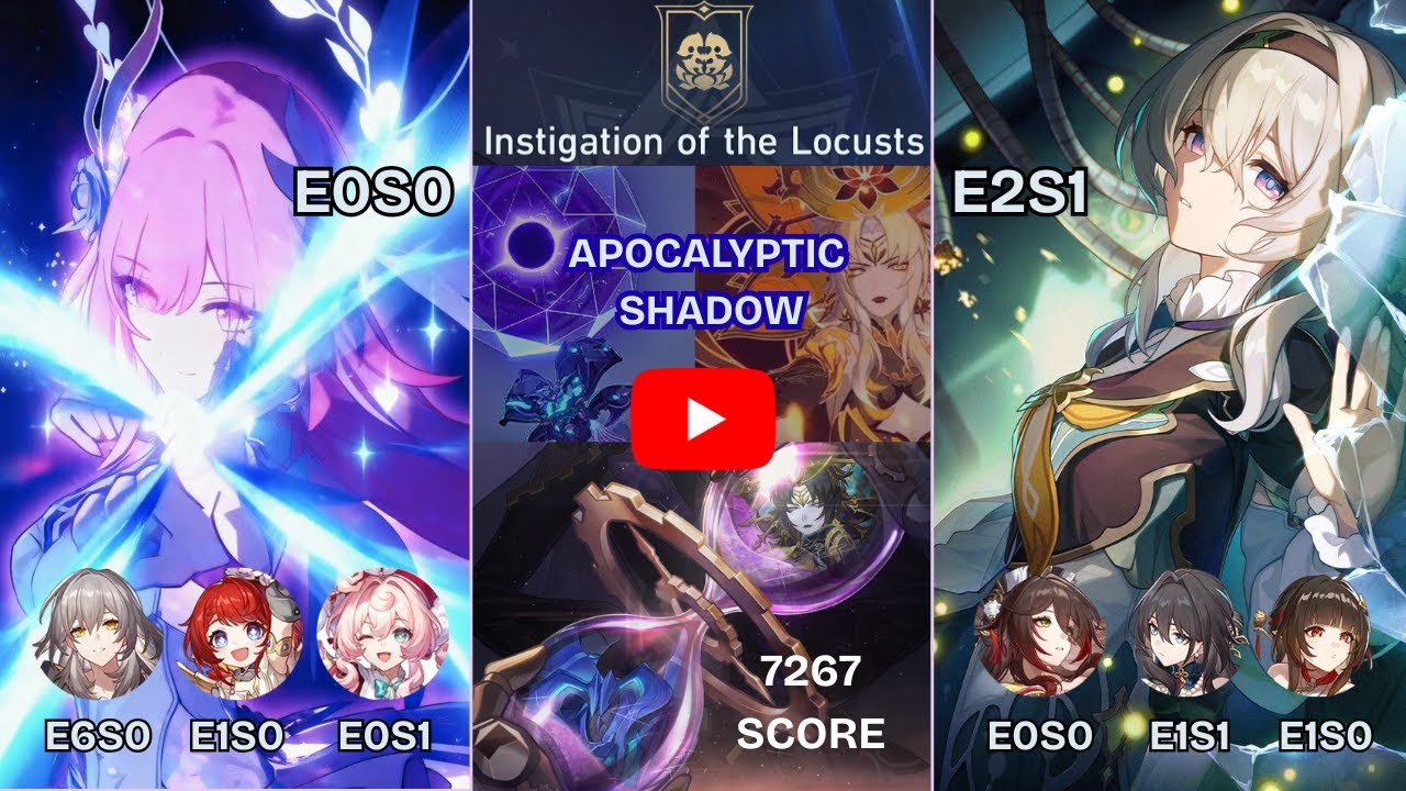 New 3.7 APOC  7267 Score - E0S0 Cyrene carry ft. Trib+Hya & E2S1 Firefly Showcase | Honkai Star Rail