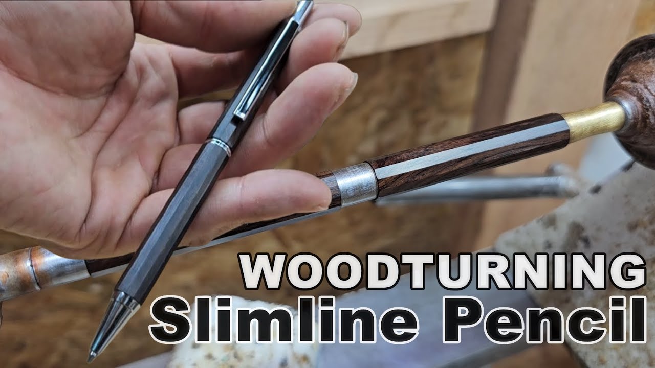슬림형 수제샤프 만들기 How to make slimline wooden pencil #woodturning #machanicalpencil #handmade