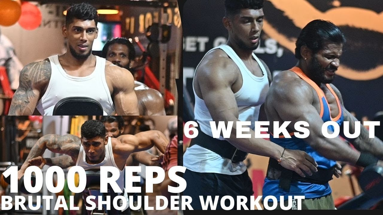 1000 REPS BRUTAL SHOULDER   WORKOUT AND BICEPS FINISHER #DONTTRY