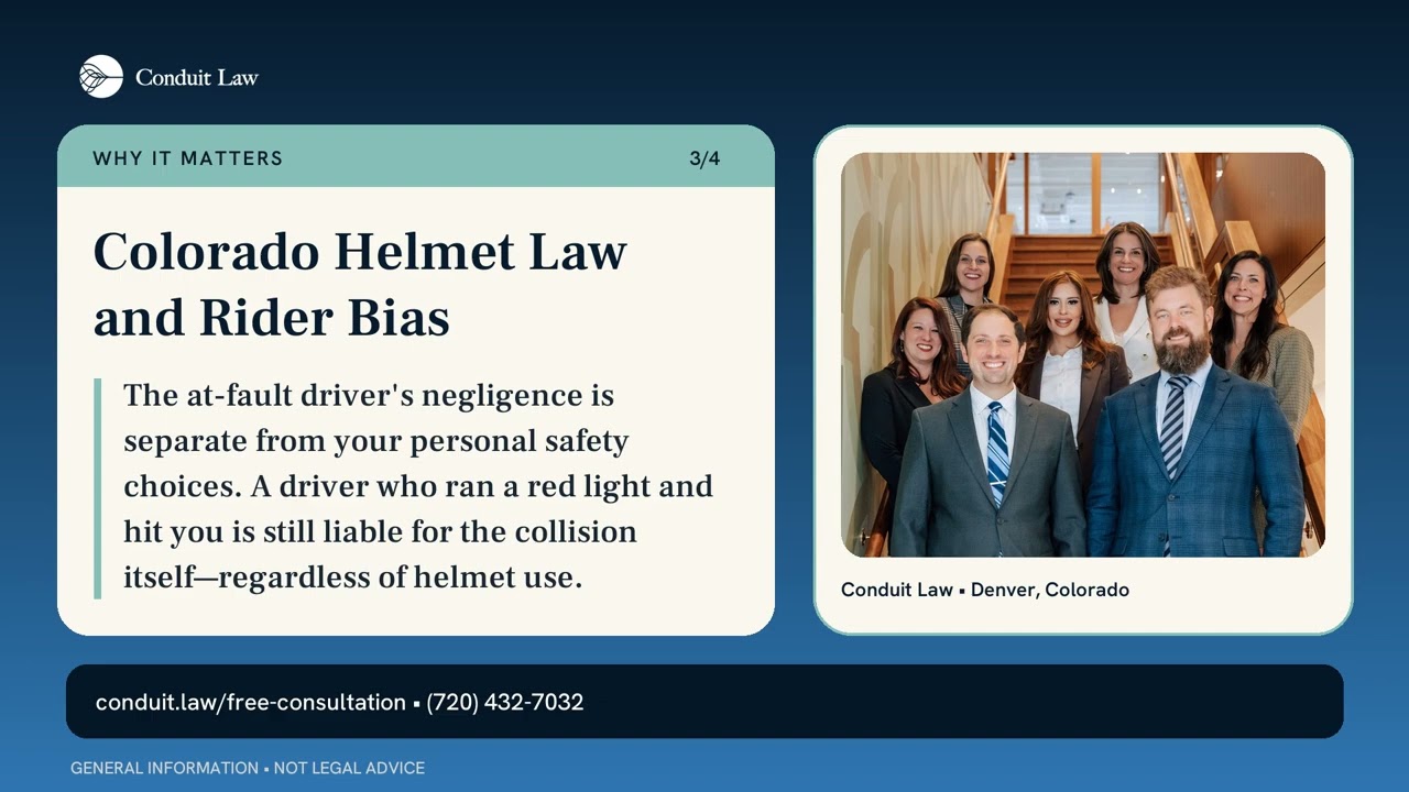 Denver Motorcycle Accident Attorney | Conduit Law