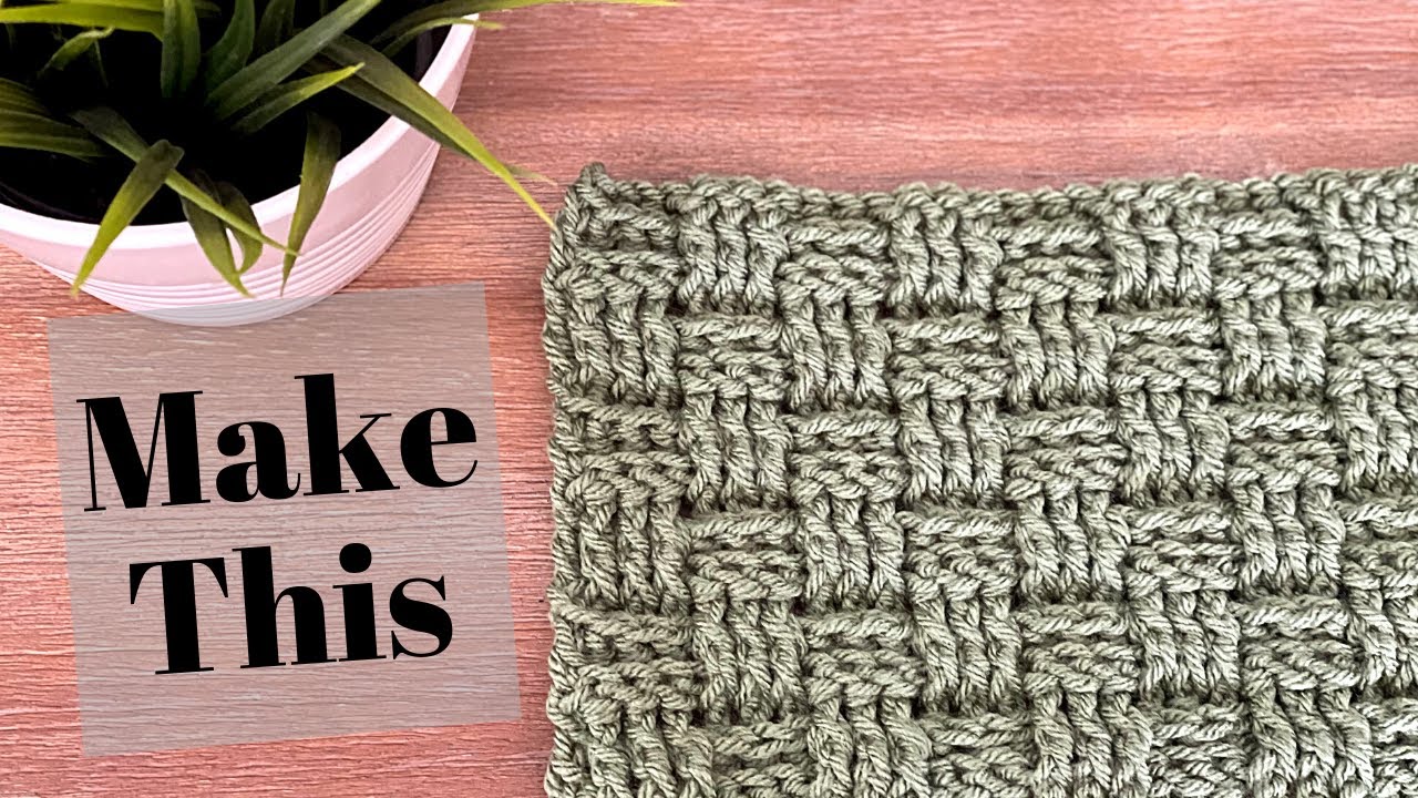 Left Handed How To Crochet The Basketweave Crochet Stitch // Multiple ways // Crochet Pattern