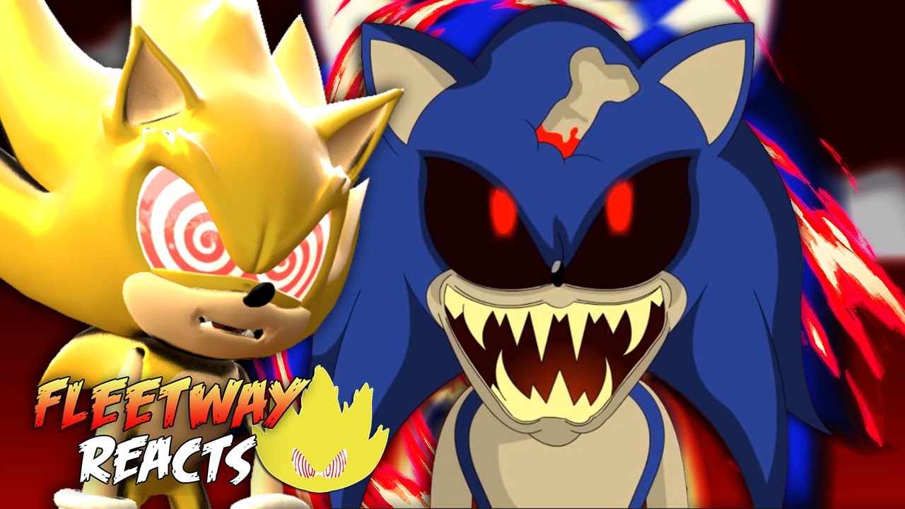 Реакция Fleetway Sonic на трилогию Sonic.exe (части 1, 2 и 3)