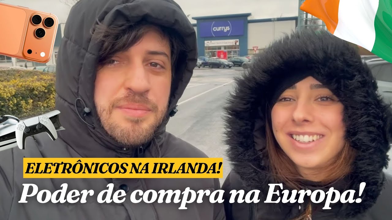 QUANTO CUSTA ELETRÔNICOS NA IRLANDA EM 2026? COMPUTADOR, CELULAR, SMARTWATCH, TV #galway #irlanda