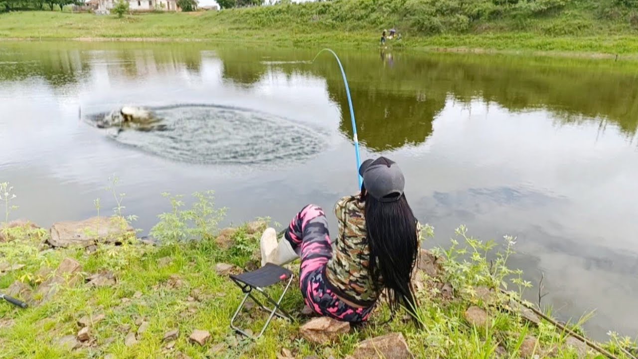 NO AÇUDE DOS PEIXE FAMINTO COM MINHA VARA NOVA,SEM SABER OQUE ME ESPERAVA!😱