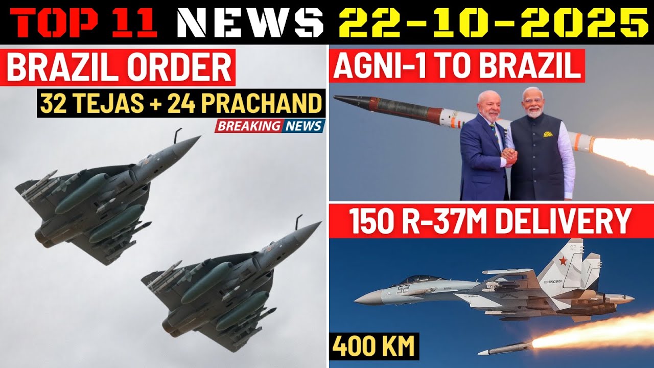 Новости индийской обороны: заказ Бразилии на 32 ракеты Tejas, Agni-1 для Бразилии, сделка на 150 ...
