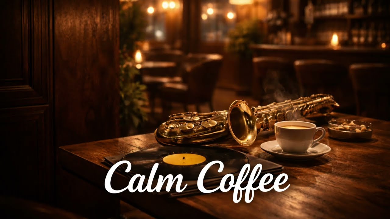 Calm Coffeehouse Jazz  Smooth Saxophone Vibes