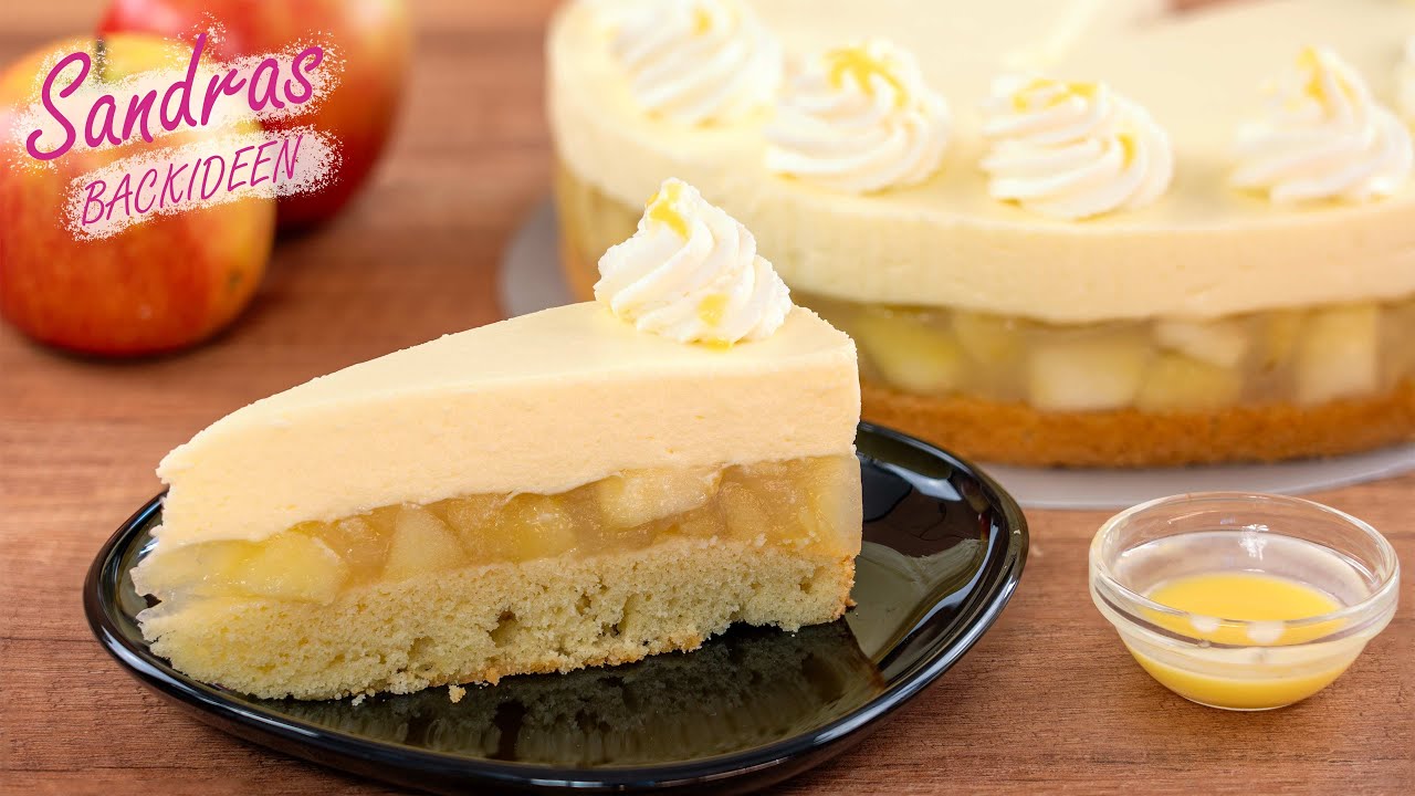 Apfeltorte mit Eierlikörcreme - so lecker | Rezept für einen Apfelkuchen | Quarkkuchen