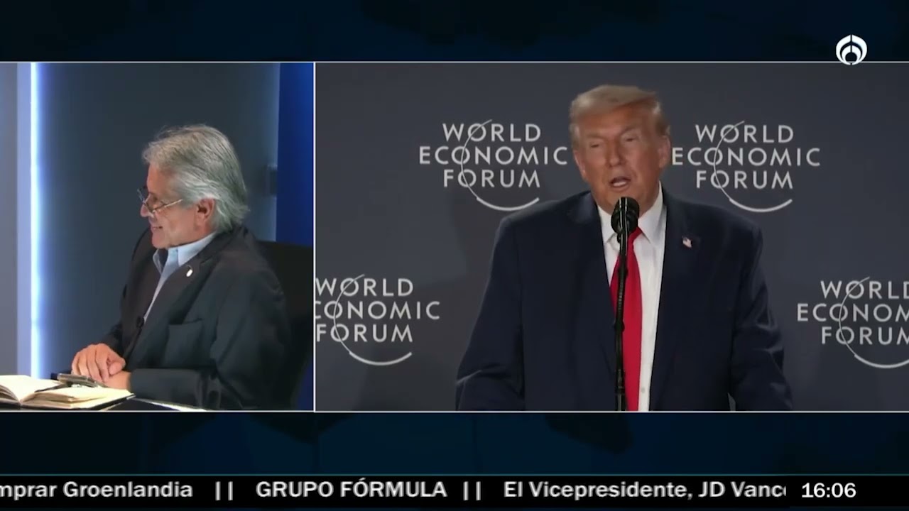 En Davos Trump amenazó, recriminó, exageró y mintió