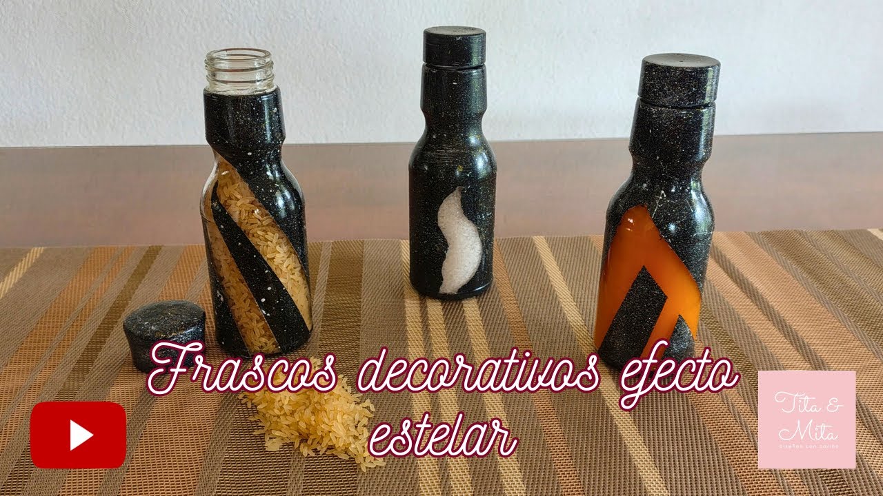 🫙 ¡Frascos decorativos efecto estelar! 🫙 / Manualidades fáciles, rápidas y útiles / TITA Y MITA