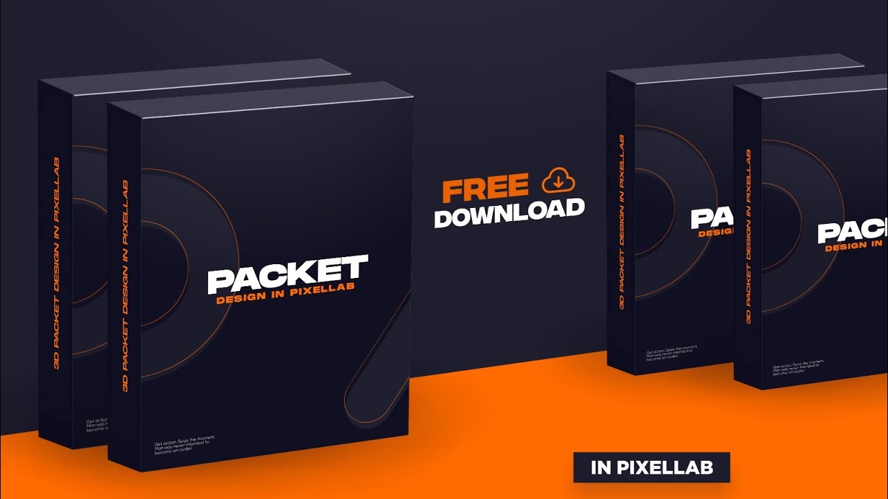 3D Packet Design In Pixellab | Android Editing