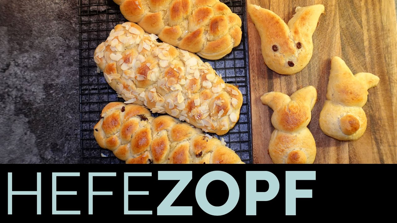 Hefezopf vegan imitiert | Osterzopf | 4 Varianten 💐🦋🐣🐰🌱#ostern #vegan #imitiert