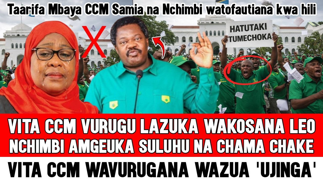 🔴Vita CCM Samia Suluhu na Nchimbi Wavurugana Baada ya Makamu wa Rais Kutetea Upinzani Kinyume na CCM