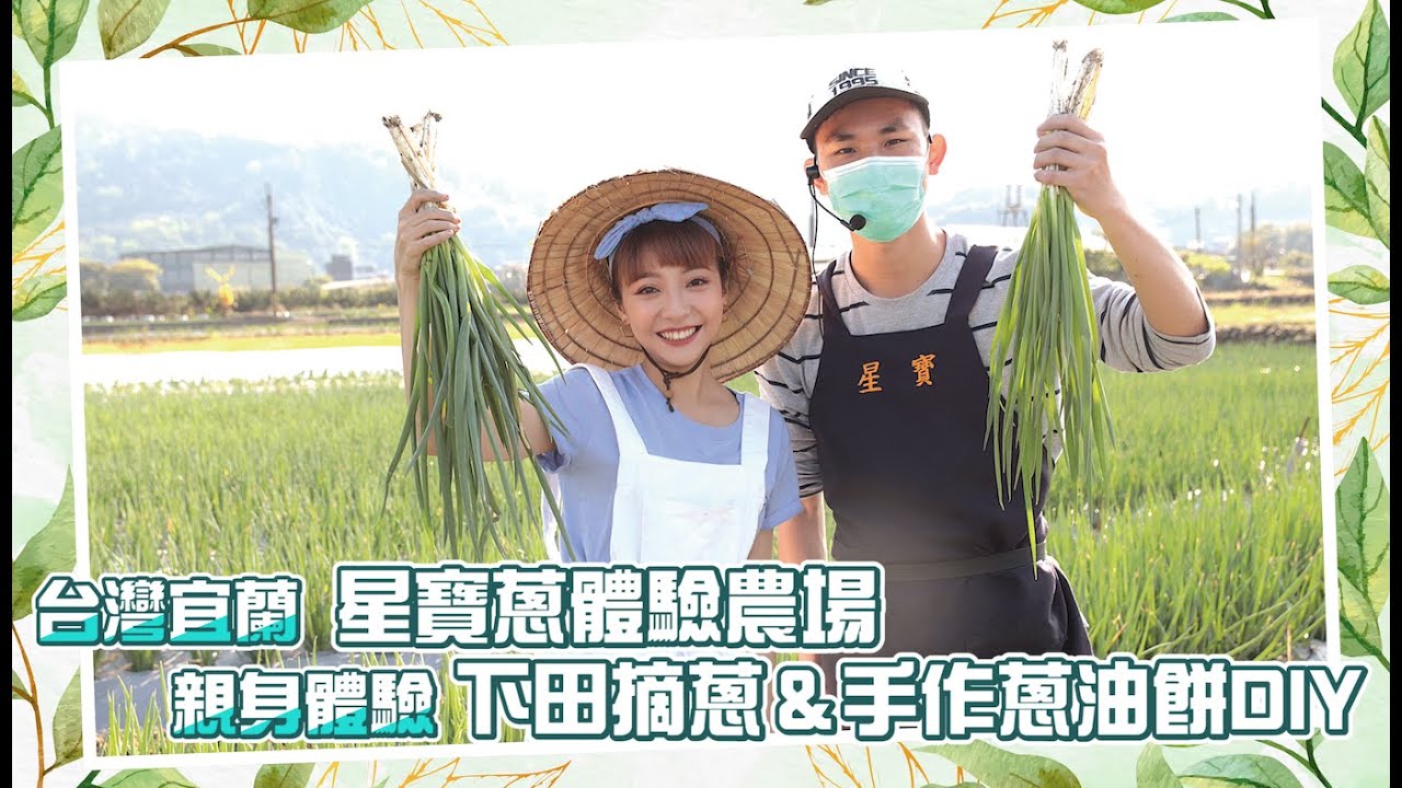【農婦系列】台灣宜蘭 / 星寶蔥體驗農場 、親身體驗下田摘三星蔥 + 手作蔥油餅 ＆ 花生捲冰淇淋手作DIY