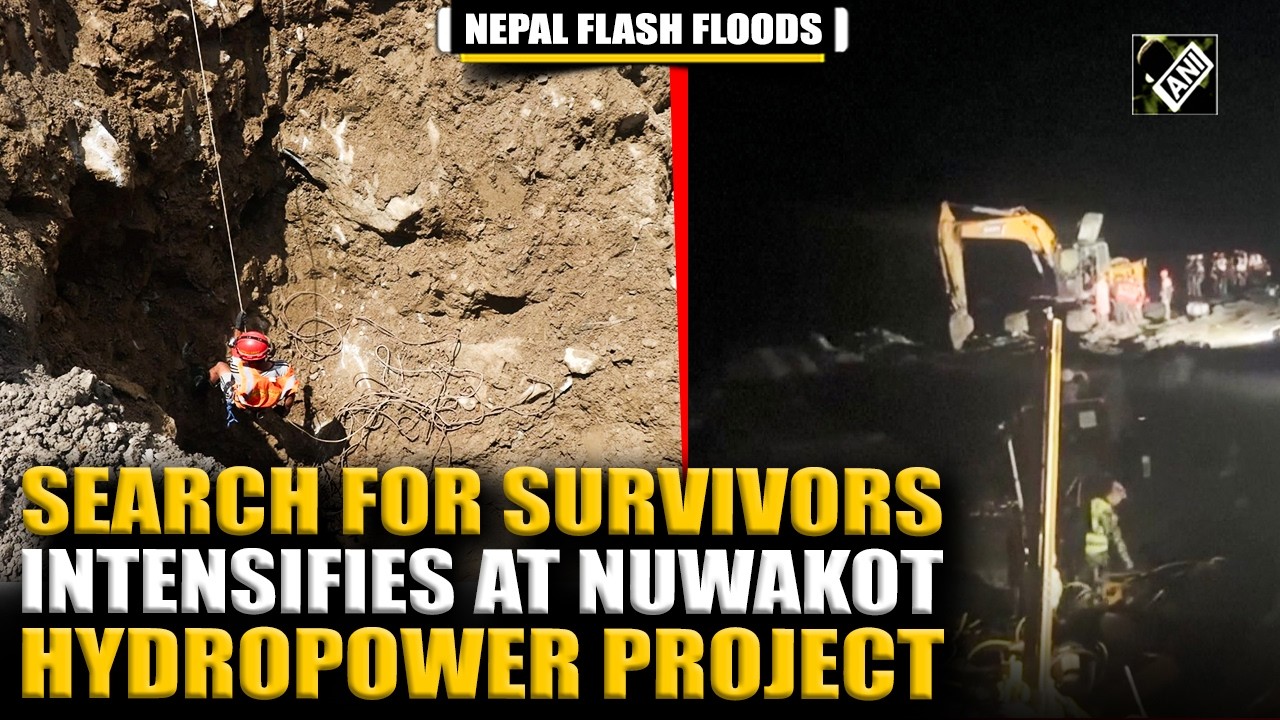 Nepal Tragedy: Flood rescuers dig for survivors overnight at Nuwakot&rsquo;s Trishuli hydropower project