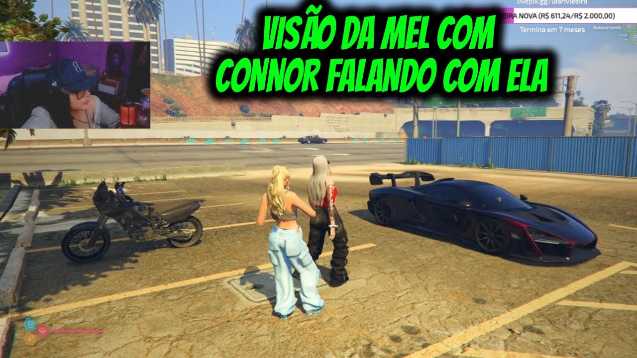 VISÃO DA MEL COM  CONNOR FALANDO COM ELA