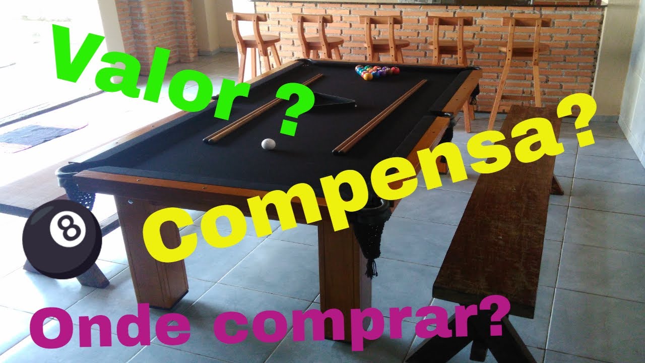 Mesa que vira sinuca