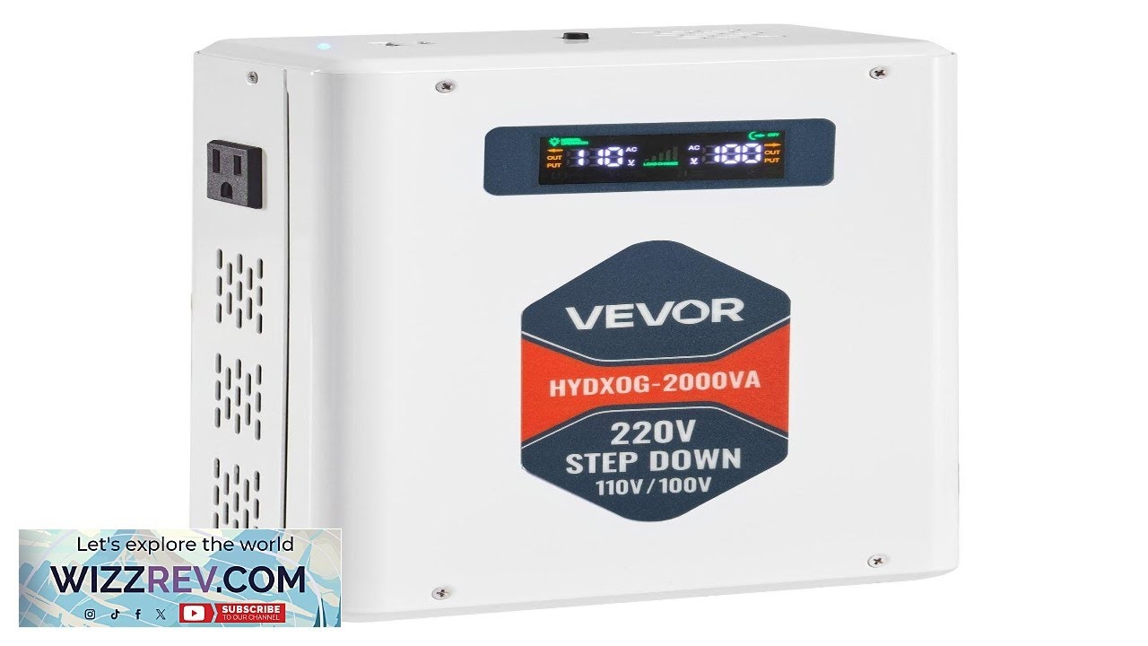VEVOR Step Down Voltage Converter 2000VA Heavy Duty Voltage Power Converter 220V