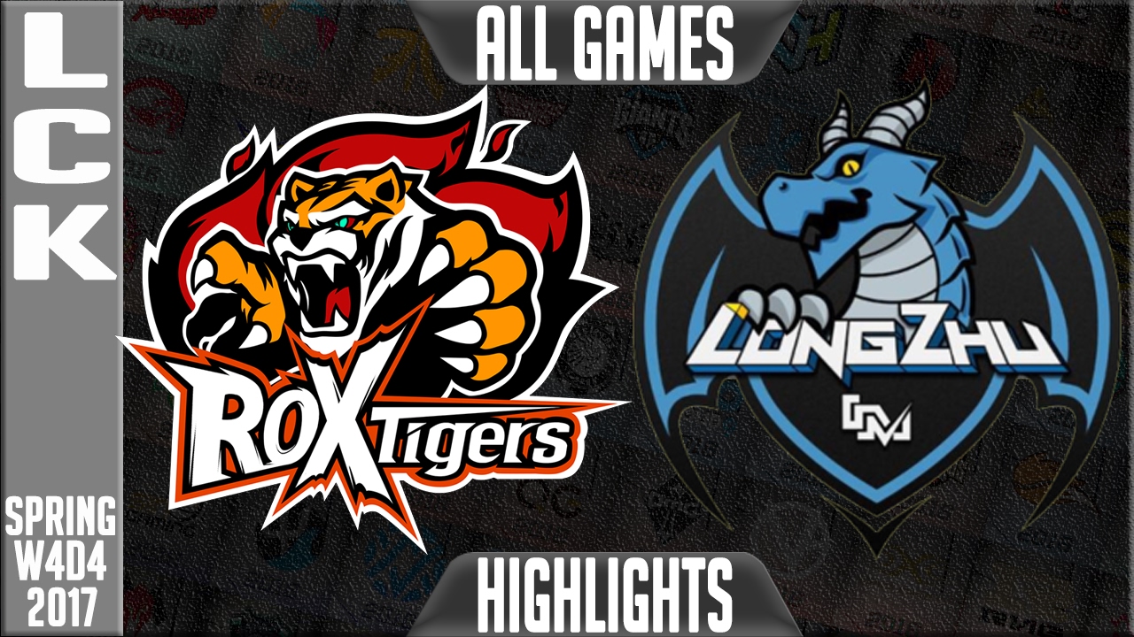 Rox Tigers vs Longzhu Gaming Highlights ALL GAMES - LCK Week 4 Day 4 Spring 2017 - ROX vs LZ