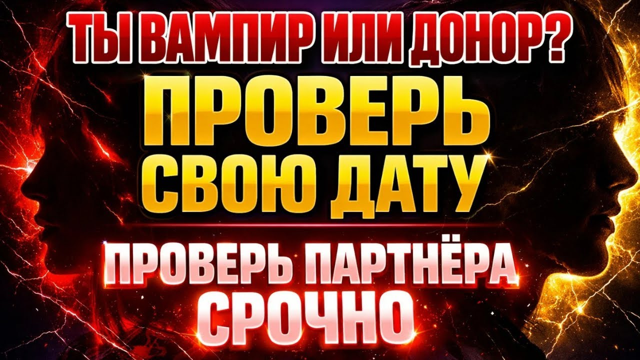 Энергетические вампиры СРЕДИ НАС: как узнать по дате рождения за минуту