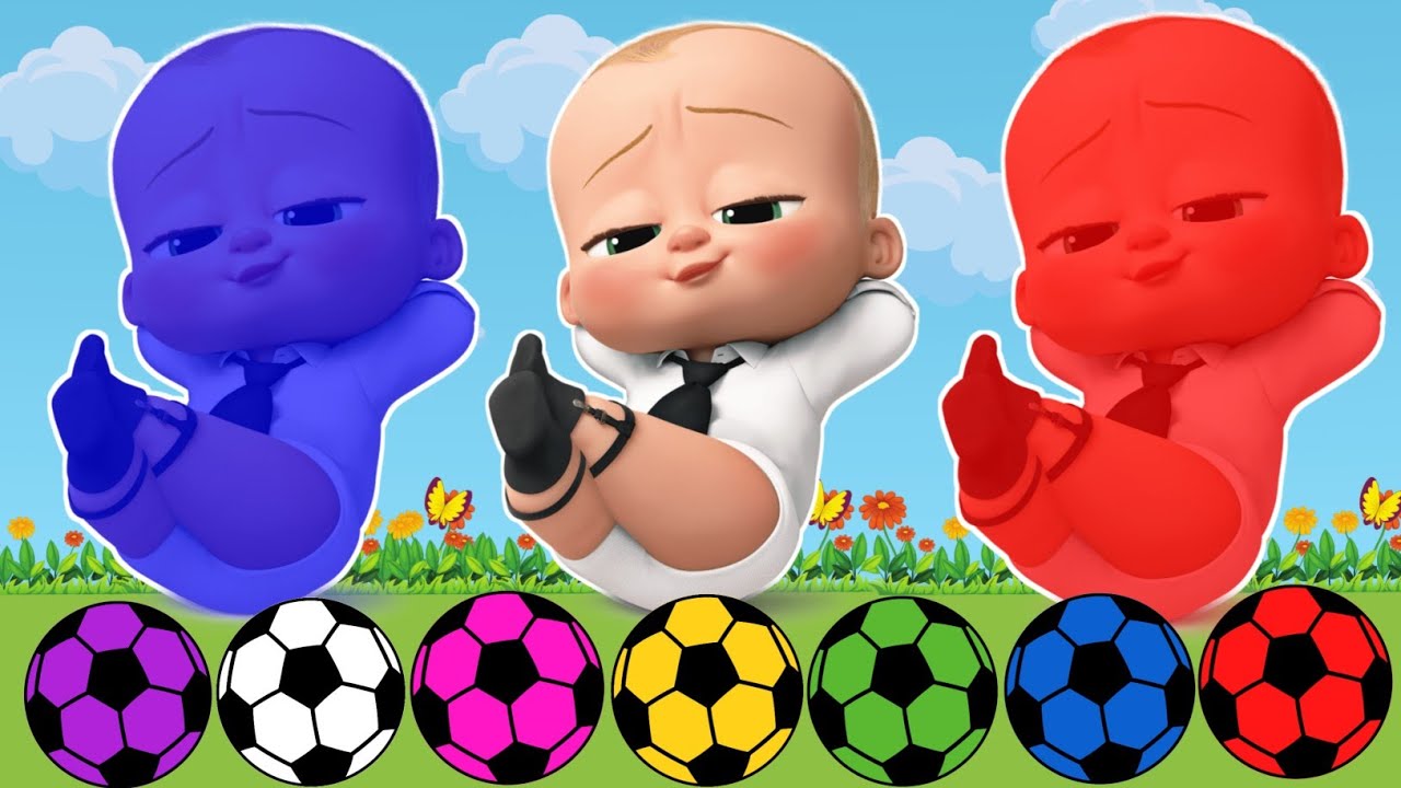 الالوان للاطفال باللغة العربية مع الطفل الرئيس والكرات الملونة _ تعليم الاطفال الالوان _ color's