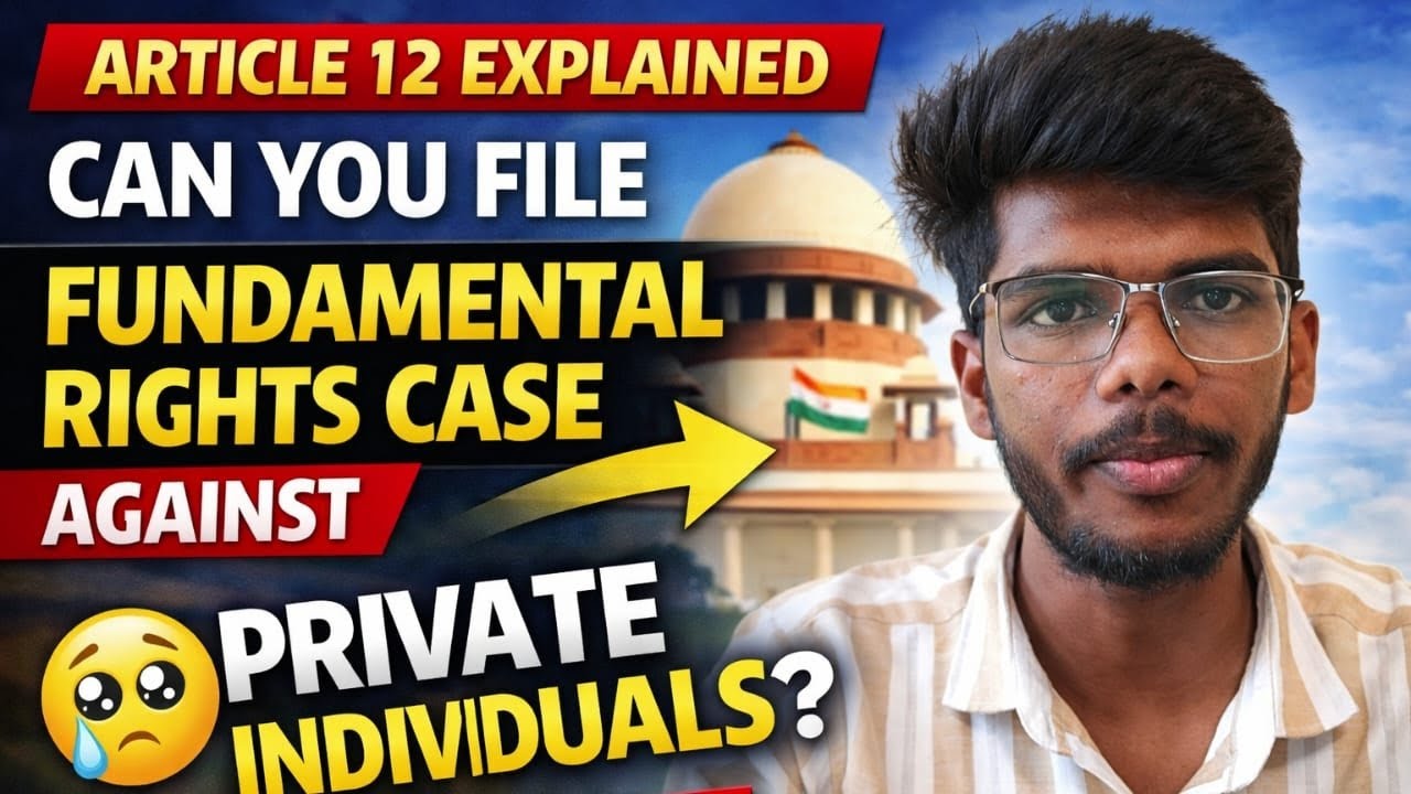 Article 12 made easy  | Can Fundamental Rights Be Filed Against Private Individuals? #upsc #prelims 