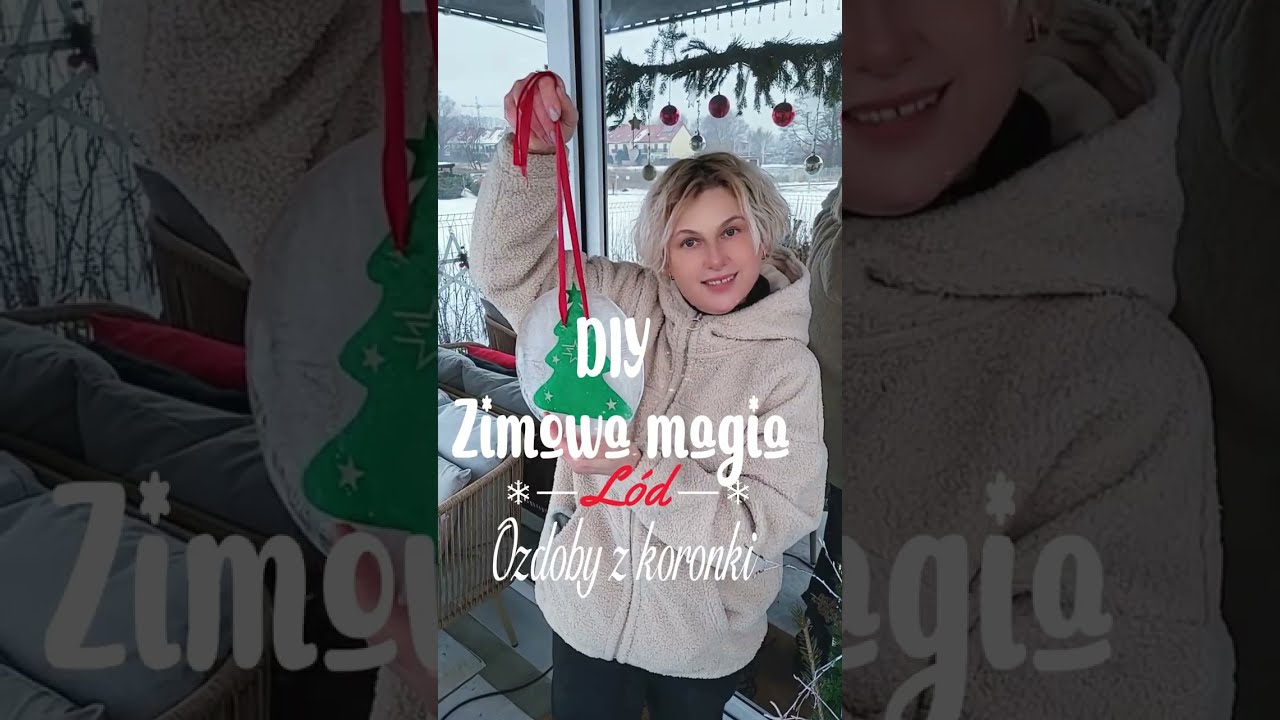 Zimowa Magia: Lodowe Koronki DIY ❄️✨ #zimowamagia  #LodoweOzdoby #diy