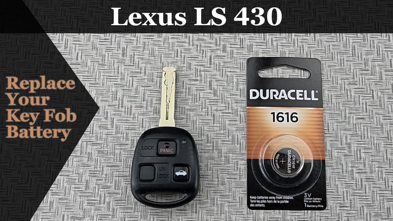 Как самостоятельно заменить батарейку брелока-пульта Lexus LS 430 2001&ndash;2006 годов