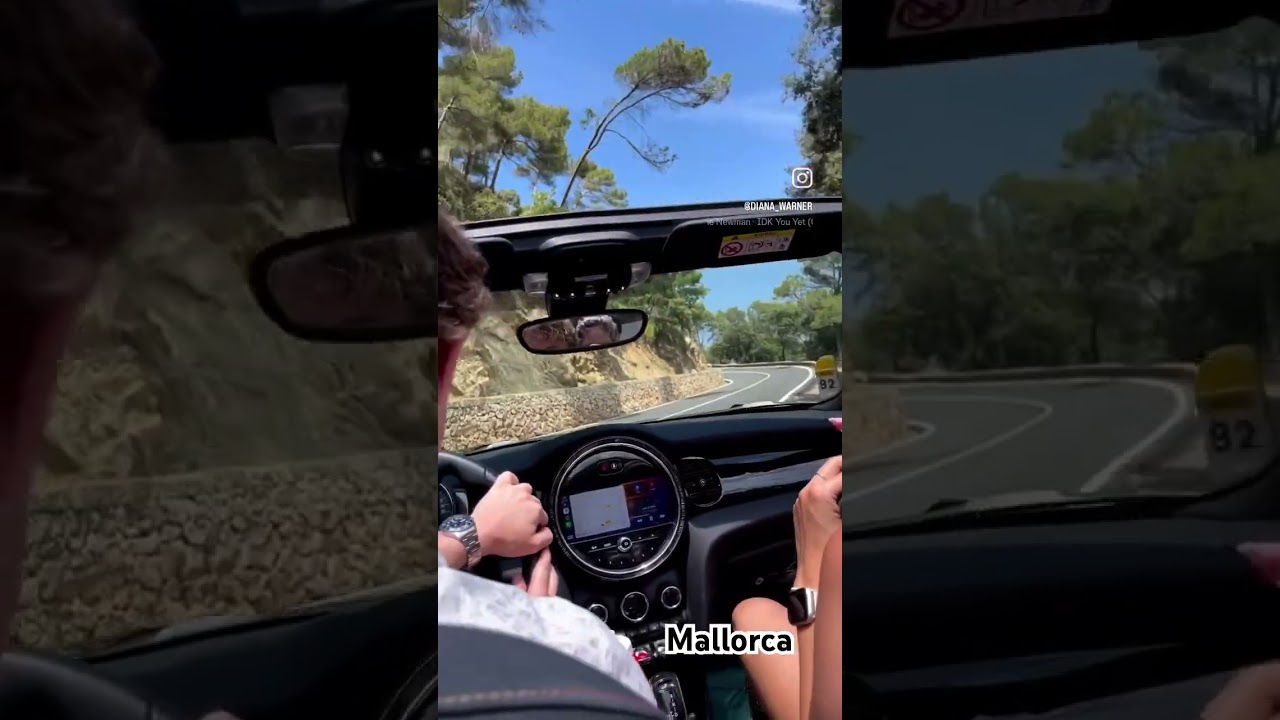 Driving around Mallorca in a convertible #travel #mallorca #spain #summer #funny #love