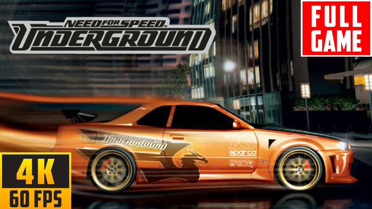 Need for Speed: Underground (2003) - Full Walkthrough Game - No Commentary (4K 60FPS)